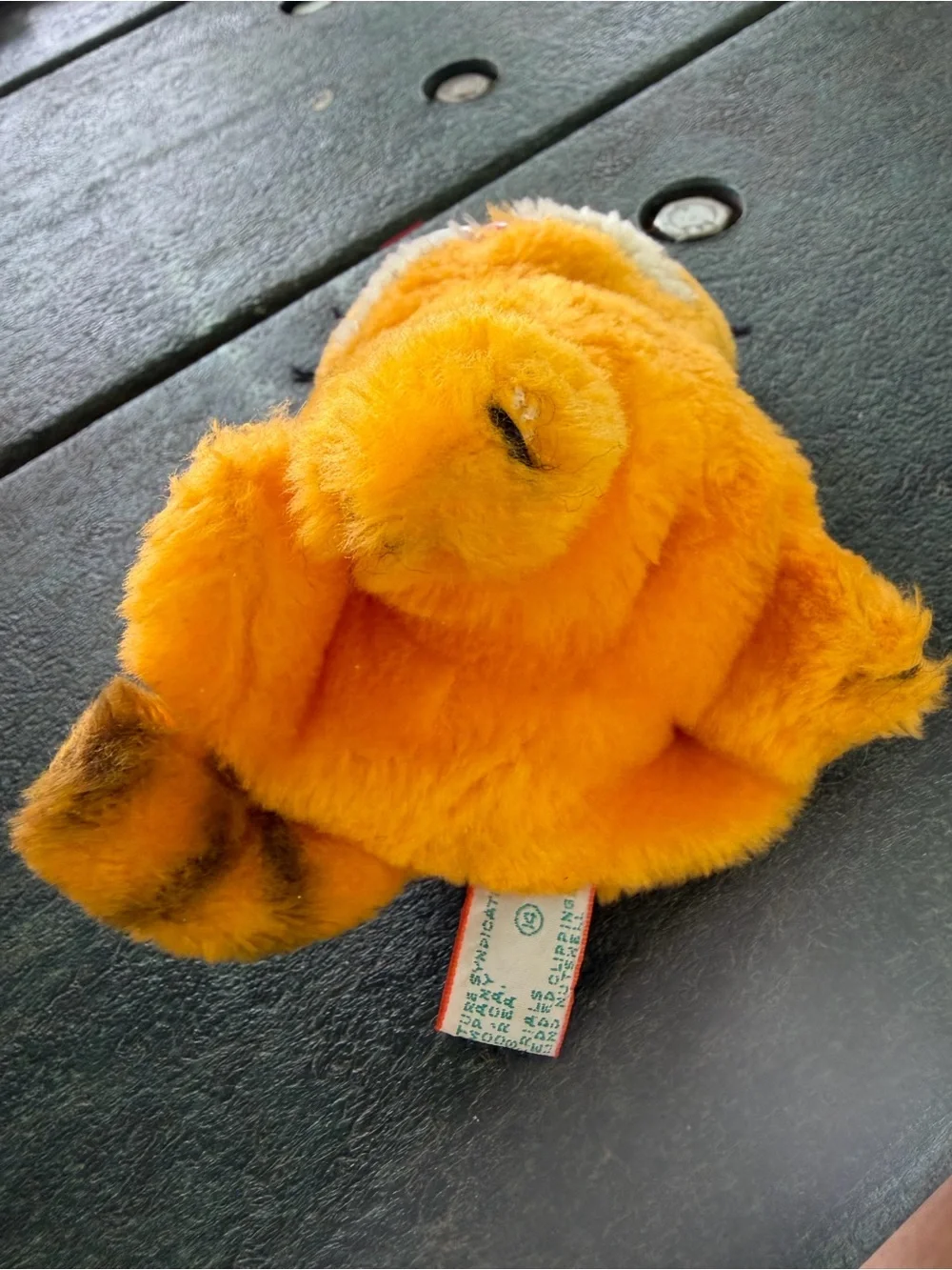 1981 Dakin Vintage Jim Davis Garfield beanie setting stuffed plush